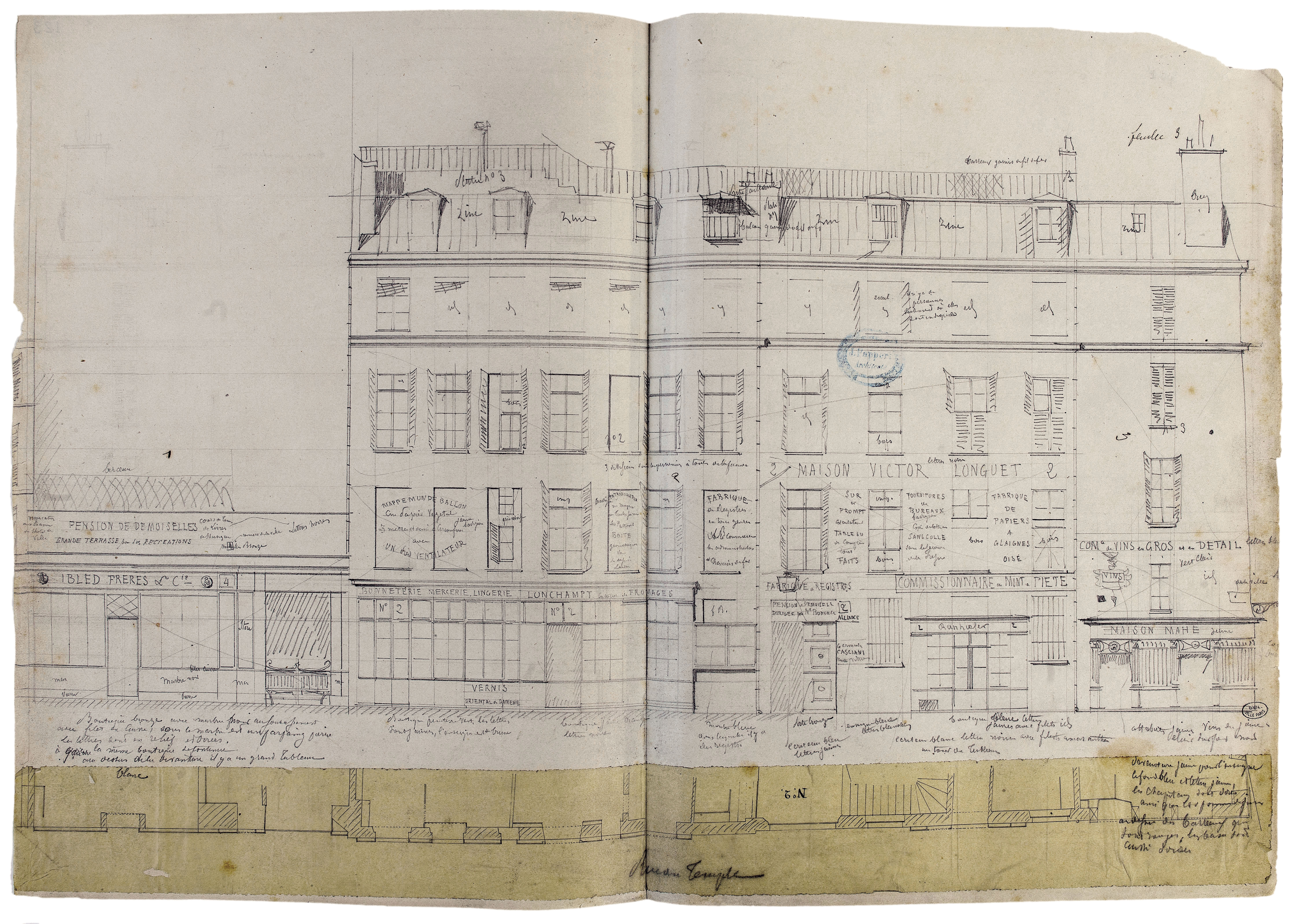 Pages extraites de l’ouvrage," Paris pour mémoire. Le livre noir des destructions haussmanniennes", Pierre Pinon, Parigramme, 2012.