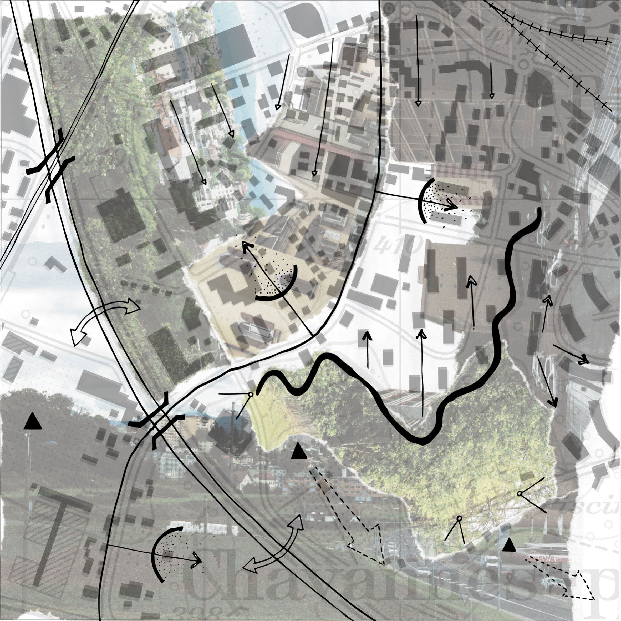 Repli/Ouverture, carré cartographique (Théophile Picard, 2012)