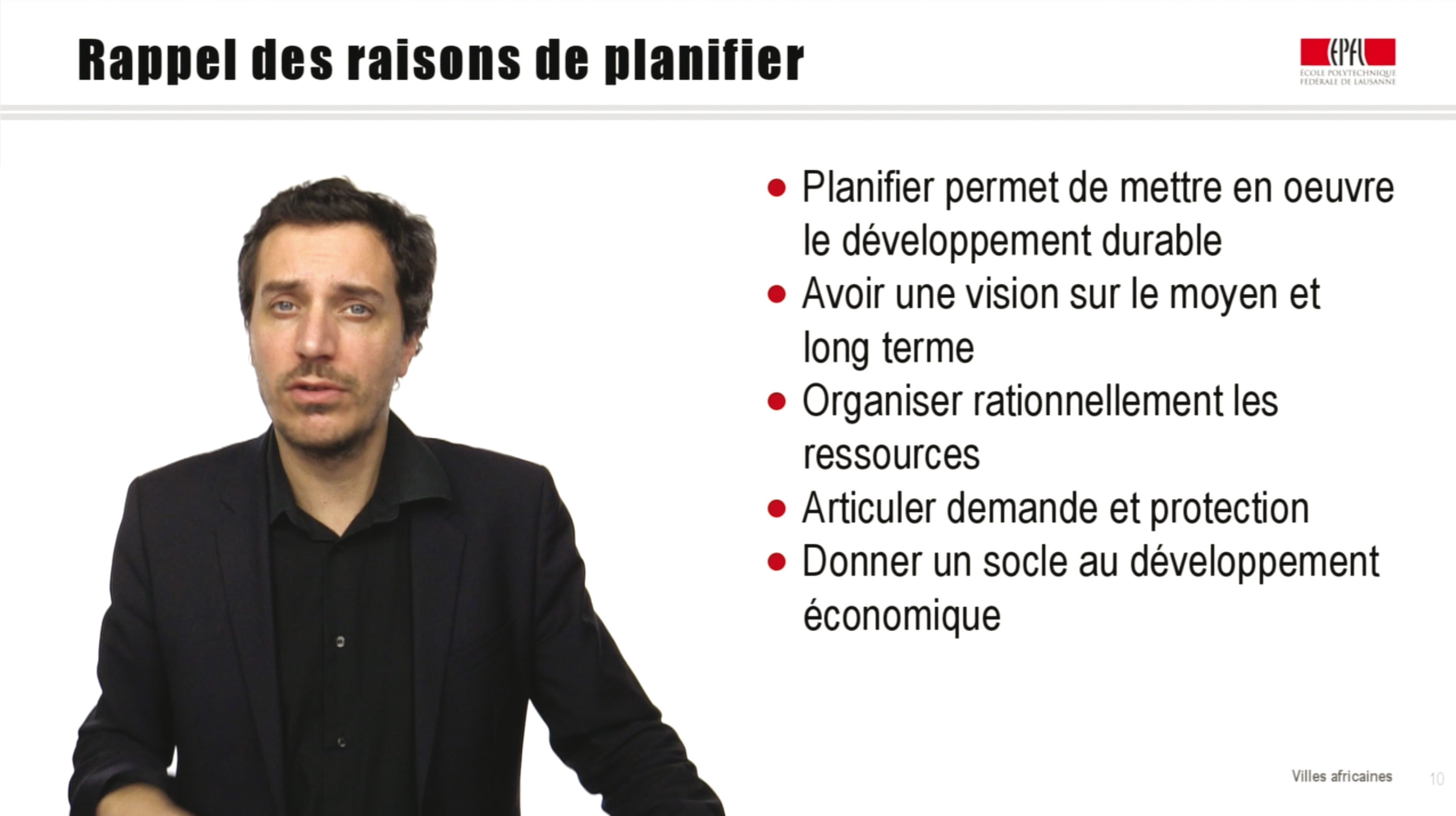 Extrait du MOOC «?Villes africaines?: une introduction à la planification urbaine?» réalisé par Jérôme Chenal, enseignant et chercheur à l’EPFL. Ce cours débutera le 27 octobre 2014. Inscription sur la plateforme Coursera.
