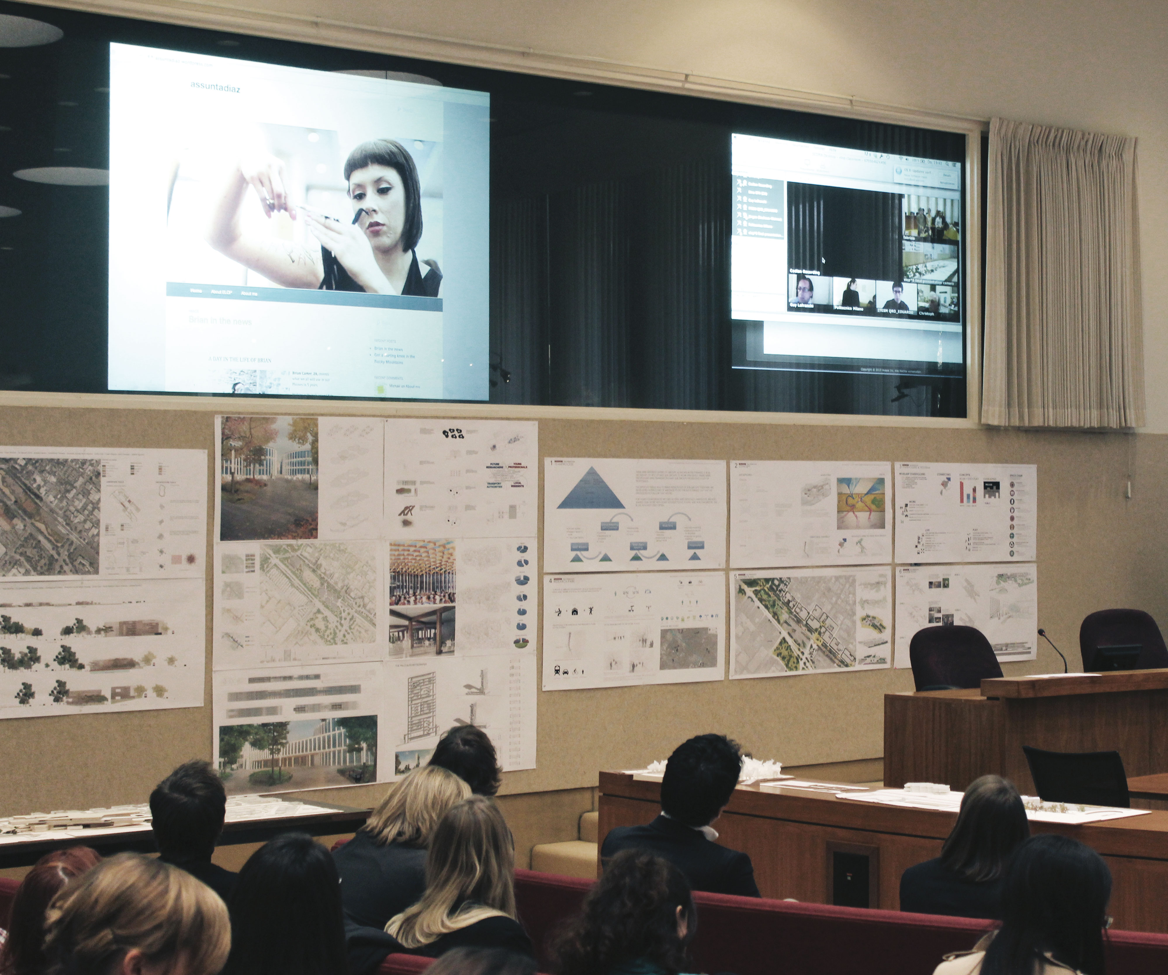 Lors de la présentation finale du projet elop*6 à Stanford