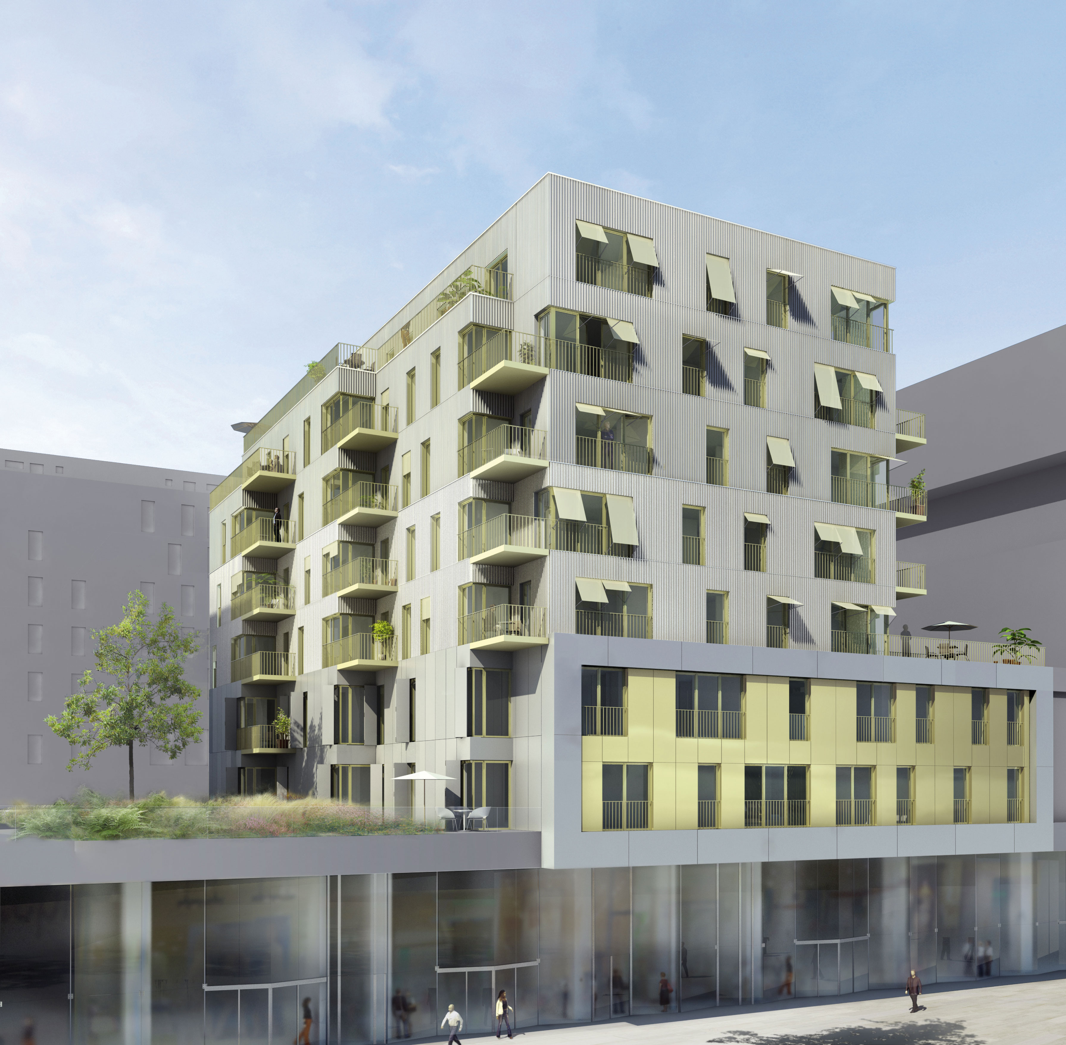 Vue de la façade sud du bâtiment S1