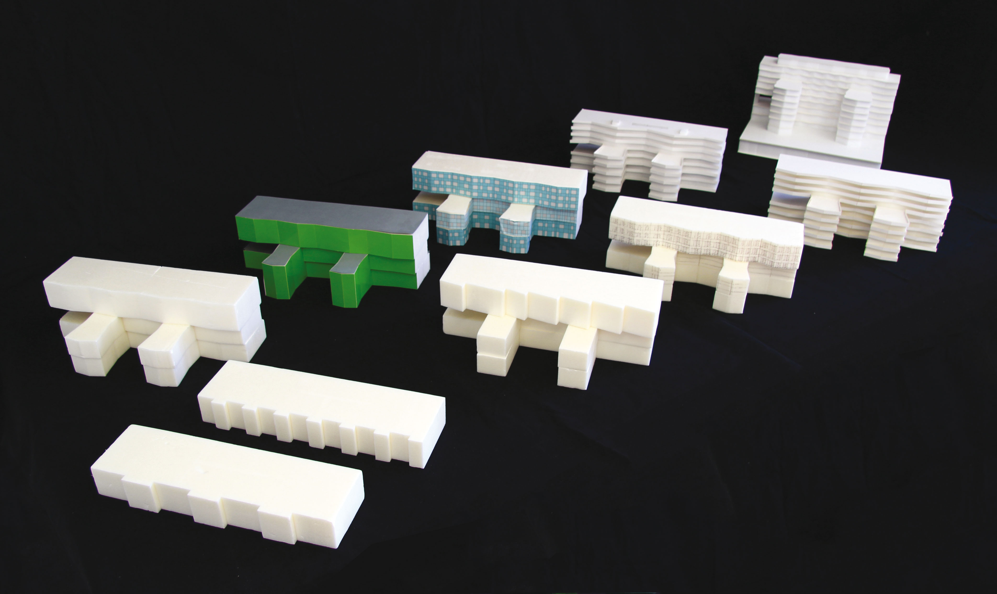 Recherches de volumétries en maquette