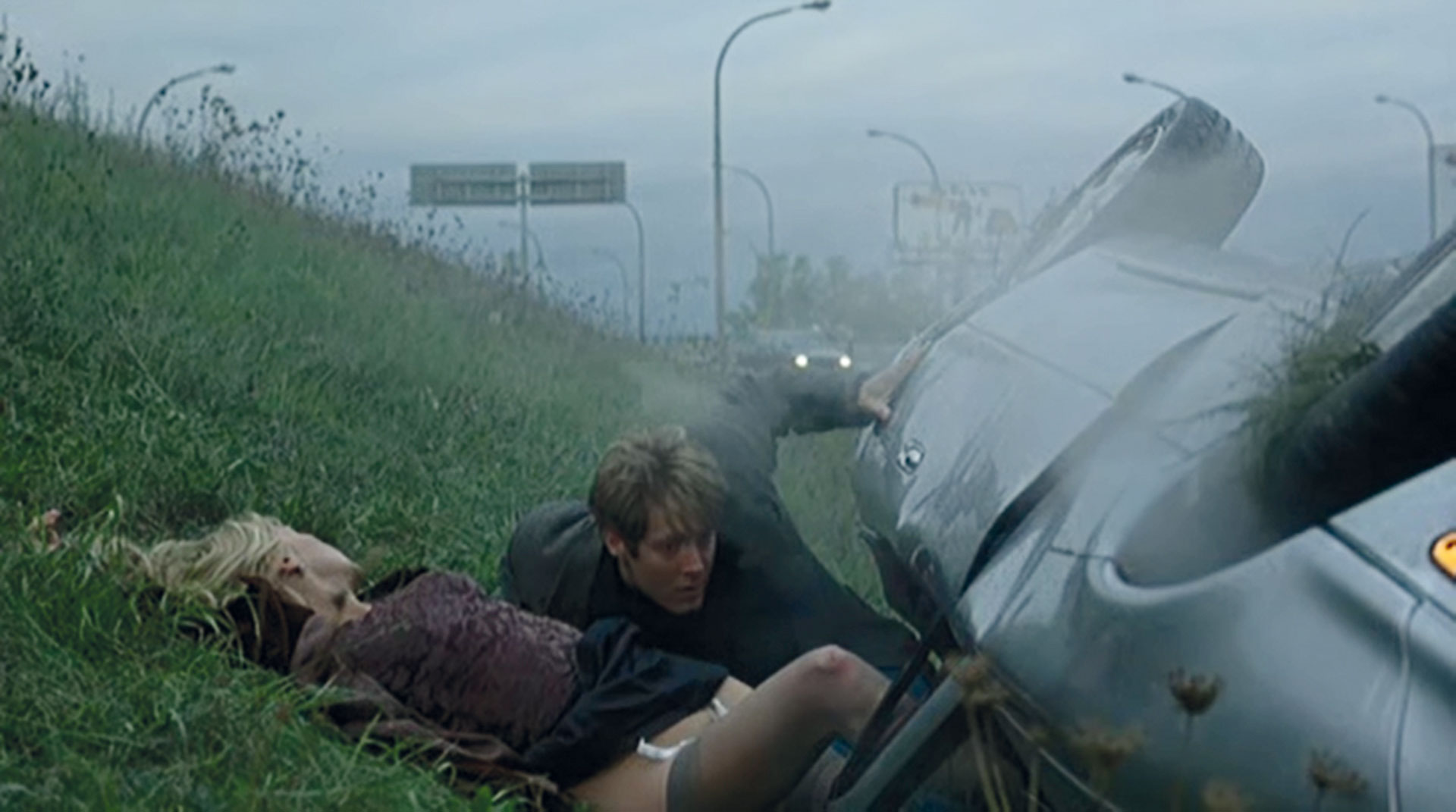 Photogramme de l’adaptation de Crash au cinéma par David Cronenberg (1996)