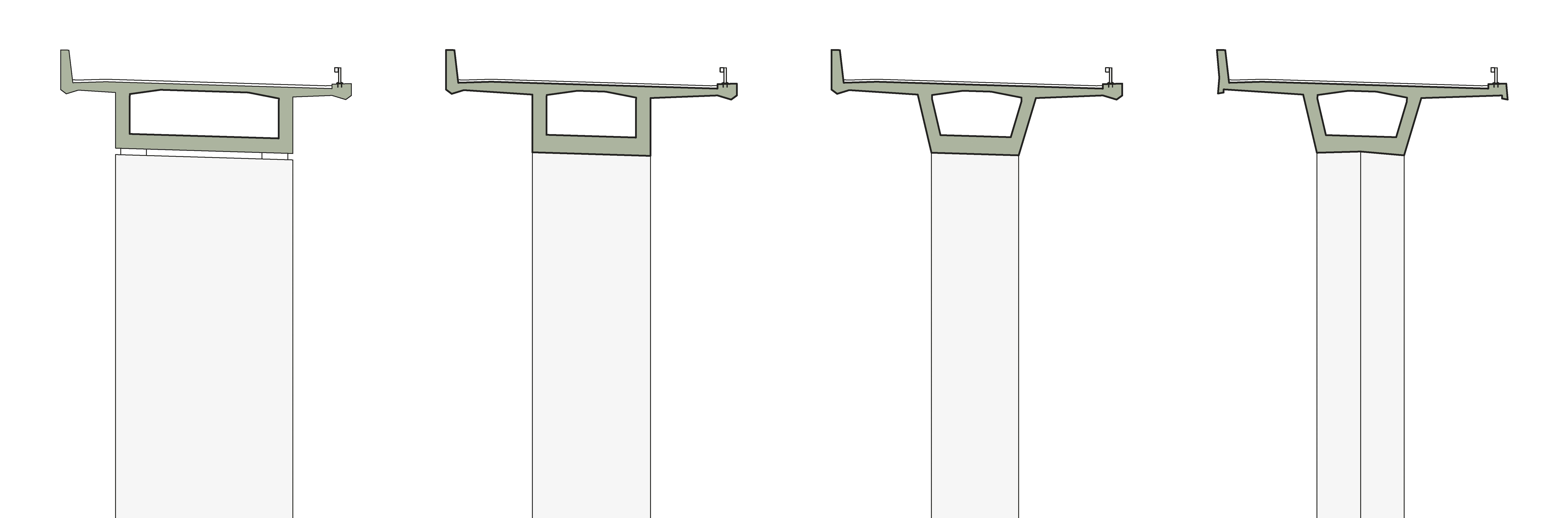 Illustration schématique de la conception du tablier et de la pile