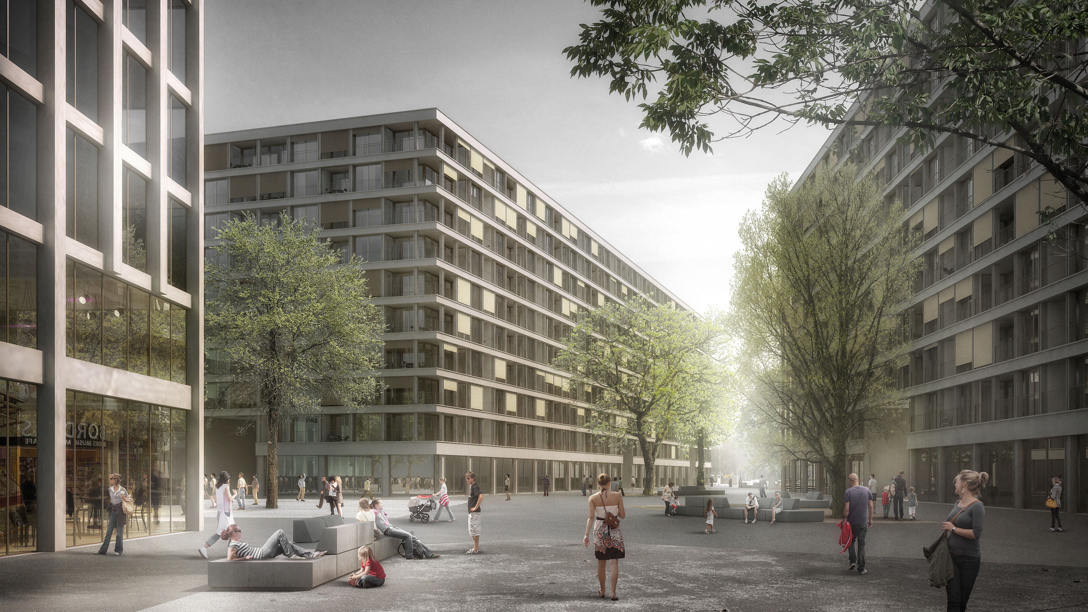 Le projet lauréat, par les Lausannois Fruehauf Henry &amp; Viladoms et les Genevois Atelier Descombes Rampini