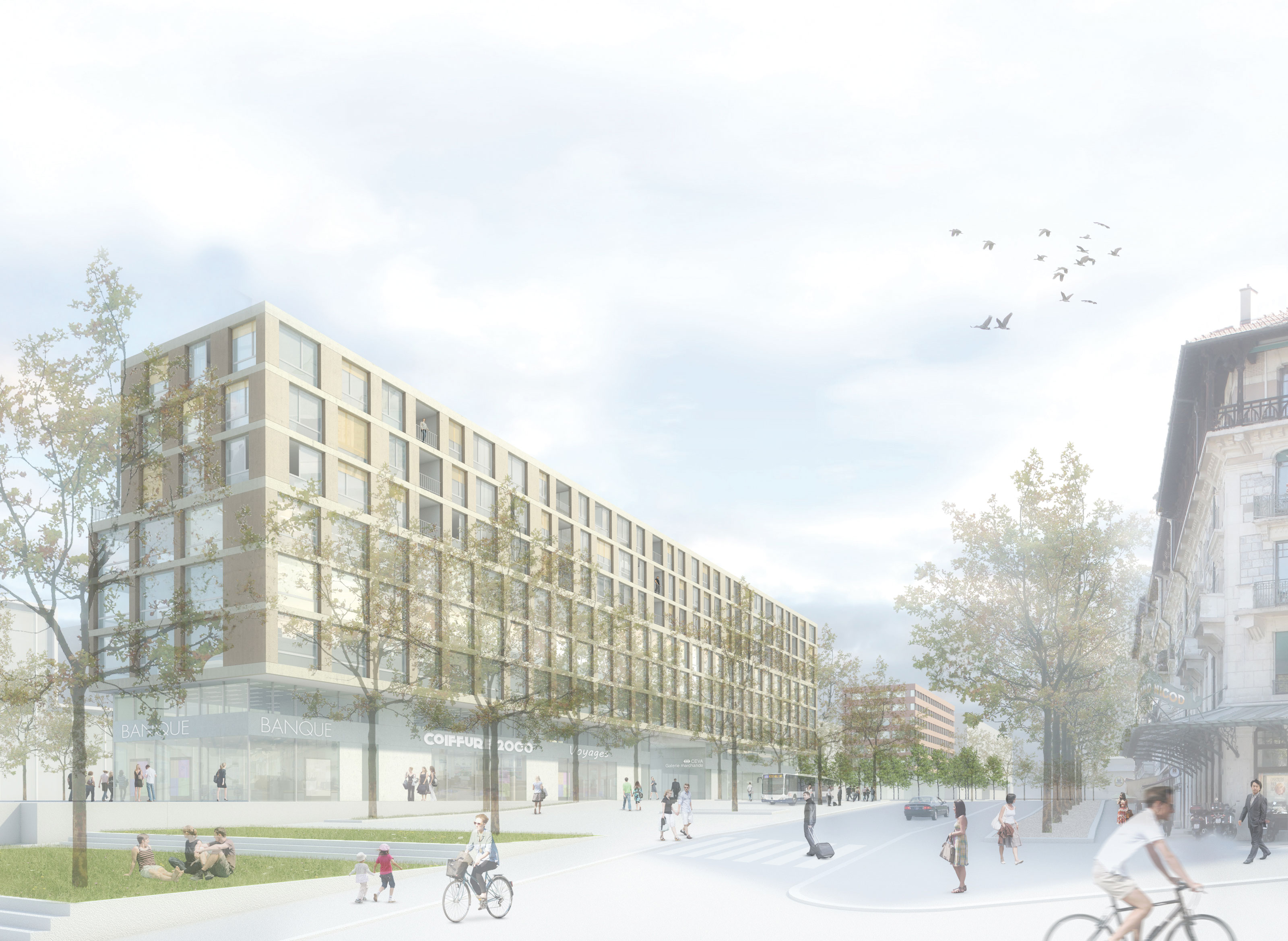 Visualisation des lots D et E par Aeby Perneger &amp; Associés