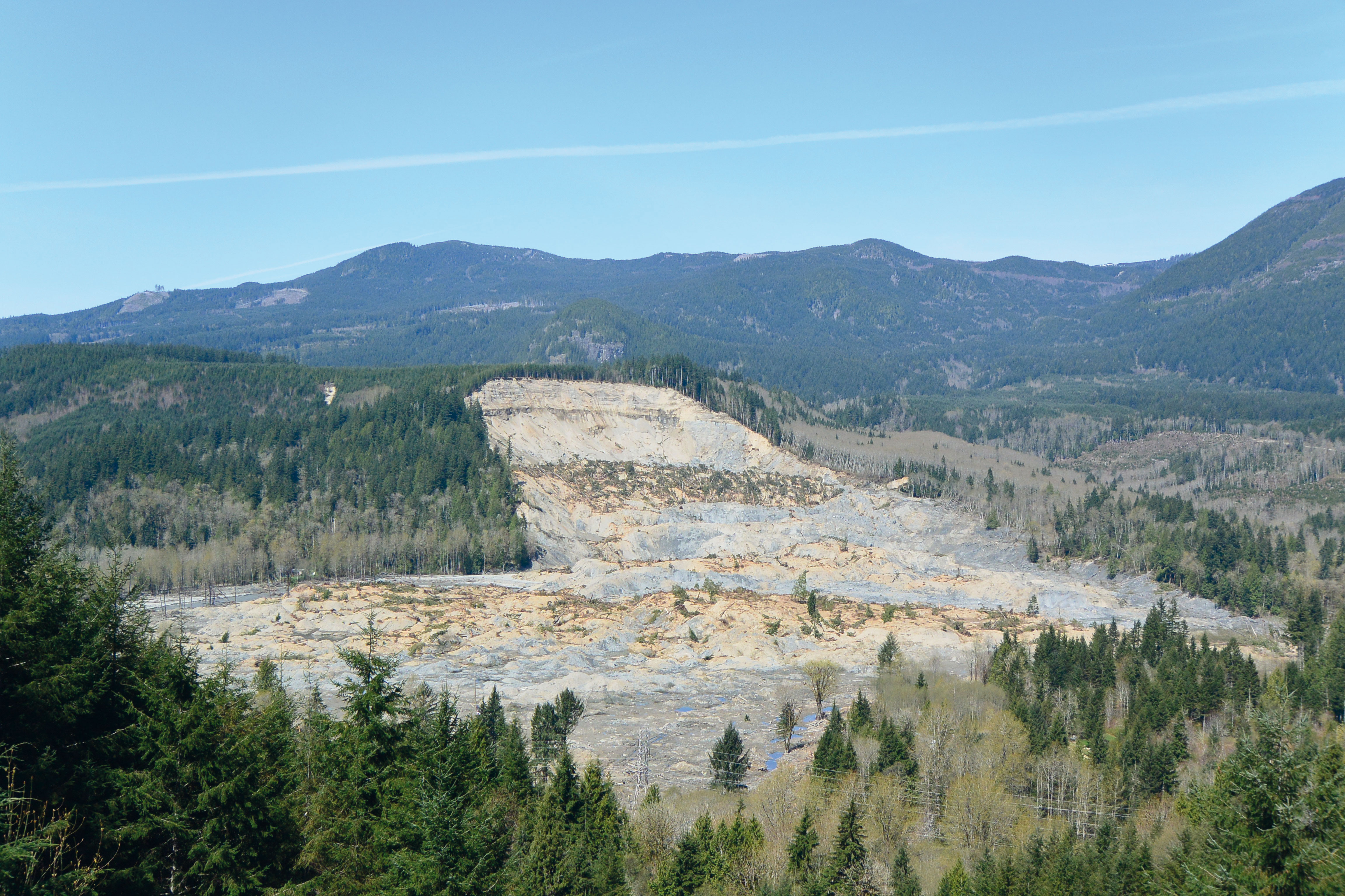 Un glissement de terrain dans la petite ville d’Oso dans l’Etat de Washington.
