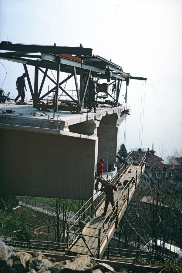 Image d'archive des viaducs de Chillon (MONOD-PIGUET + ASSOCIES IC S.A.)
