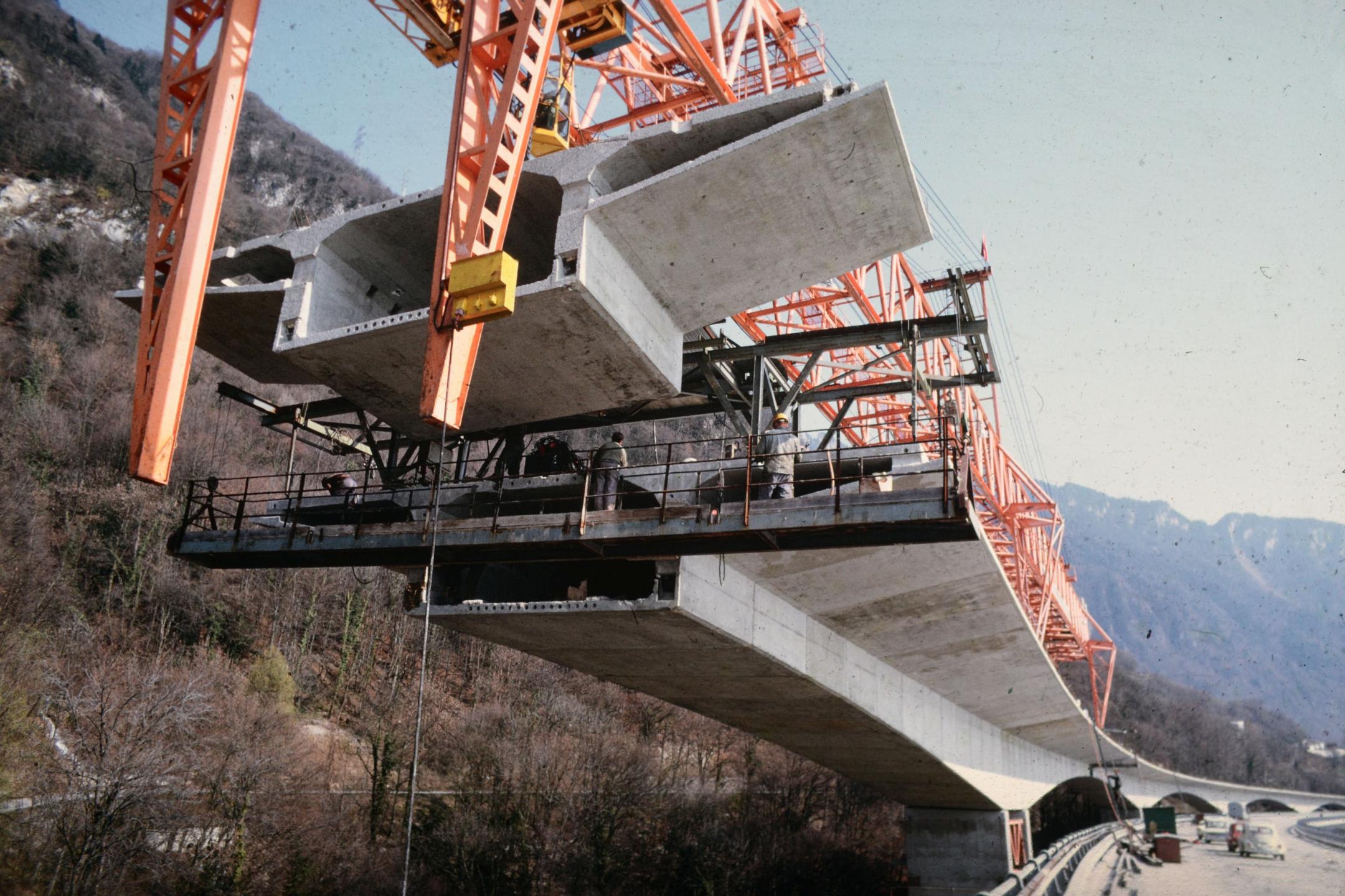 Image d'archive des viaducs de Chillon (MONOD-PIGUET + ASSOCIES IC S.A.)