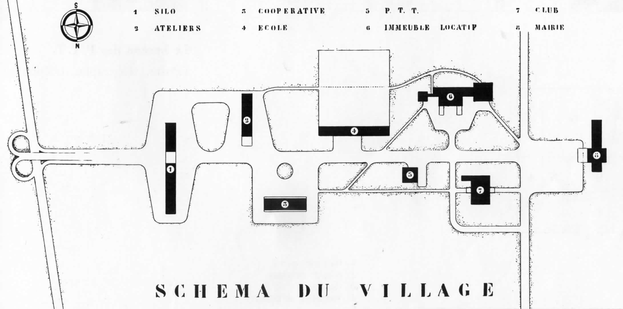 Le Corbusier, Le Village coopératif, 1934-1938.