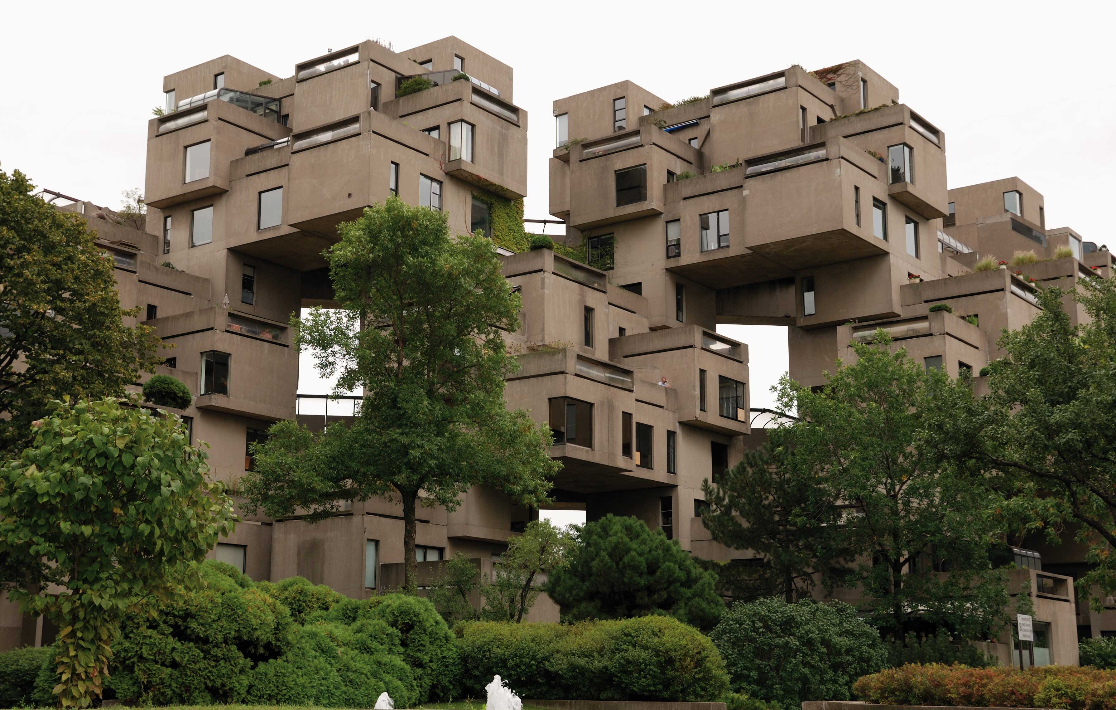 L’ensemble Habitat 67 à Montréal (© Wikimedia Commons)