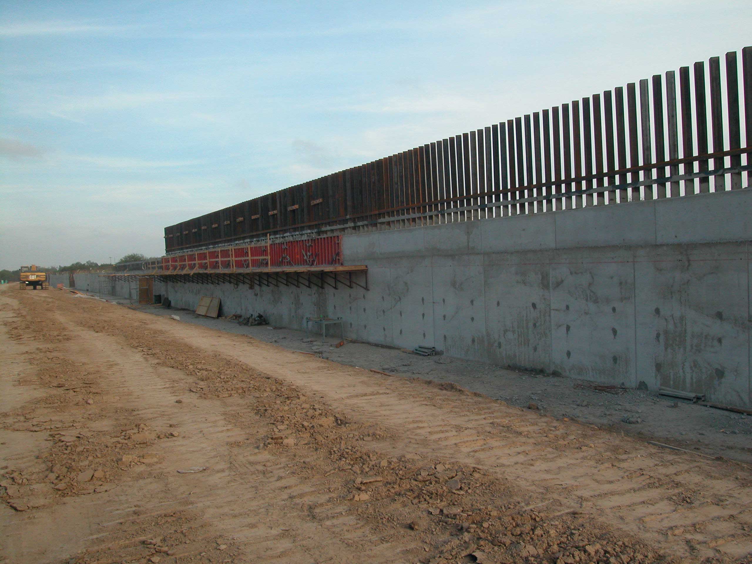 Progression de la construction du mur dans le comté de Hidalgo, Texas