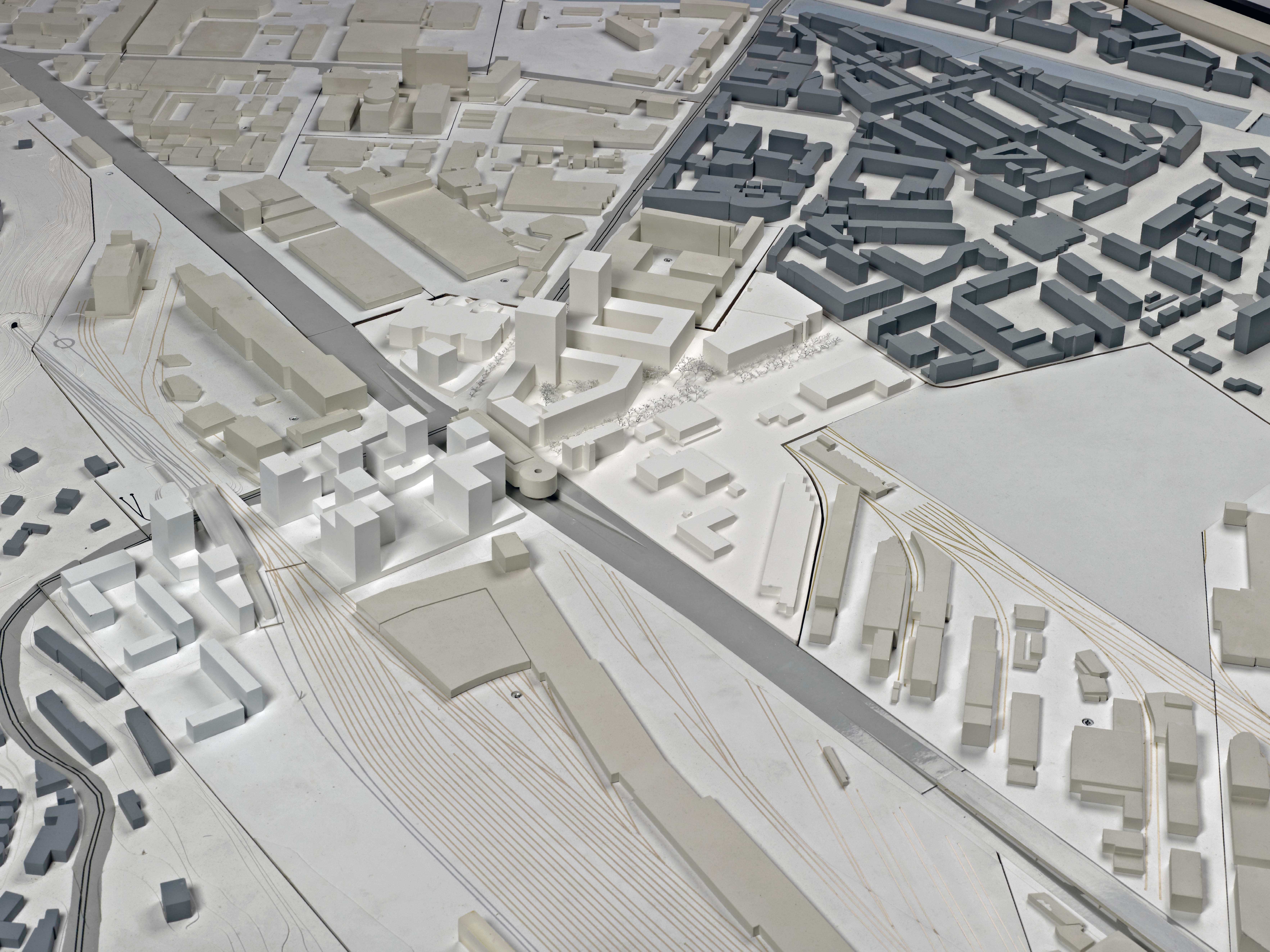 Maquette, 3e degré?: concept pour tout le périmètre des MEP (Doc Pierre-Alain Dupraz architecte)