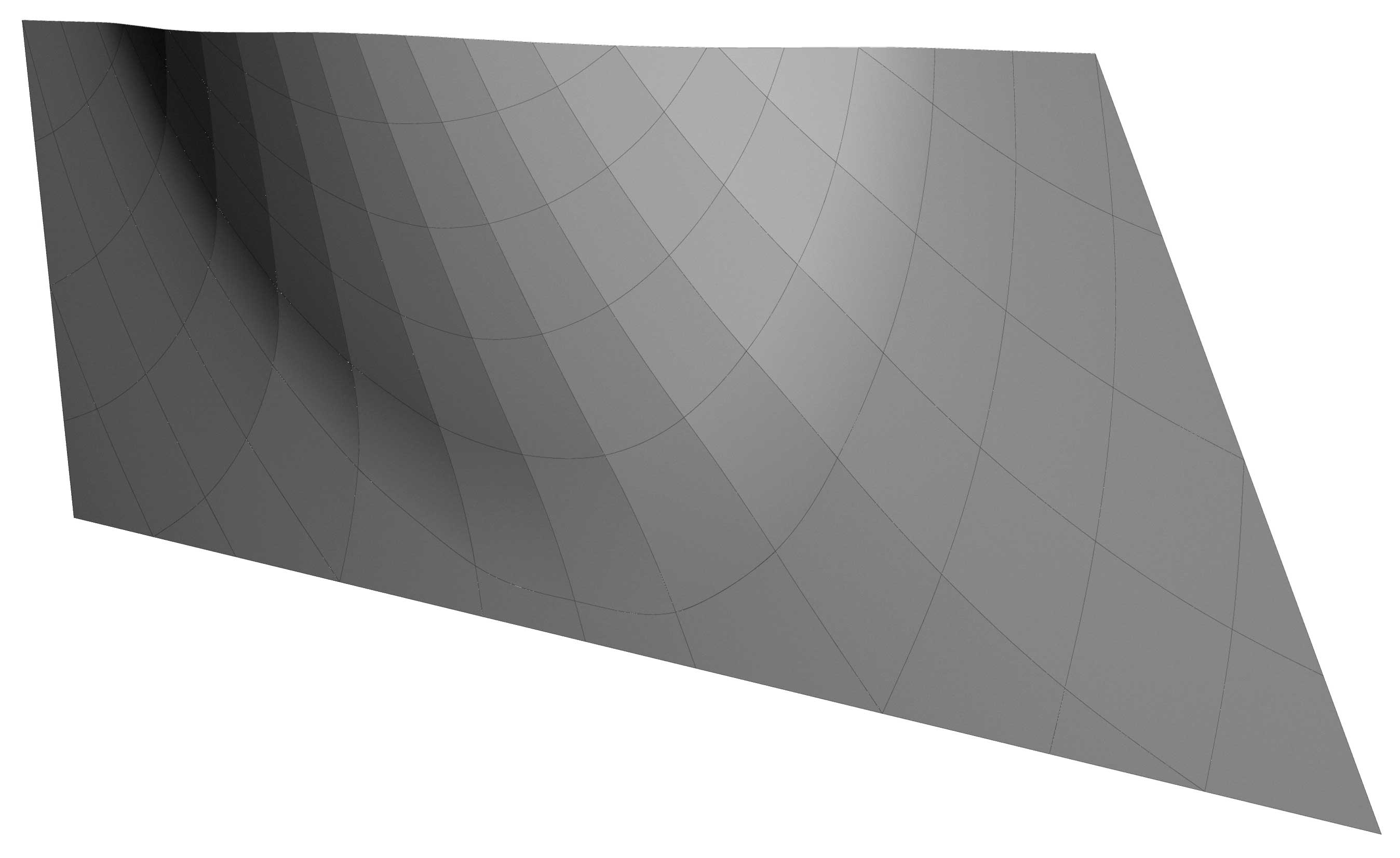 Première optimisation: les discontinuités en tangence sont concentrées le long des lignes verticales (fourni par les auteurs)