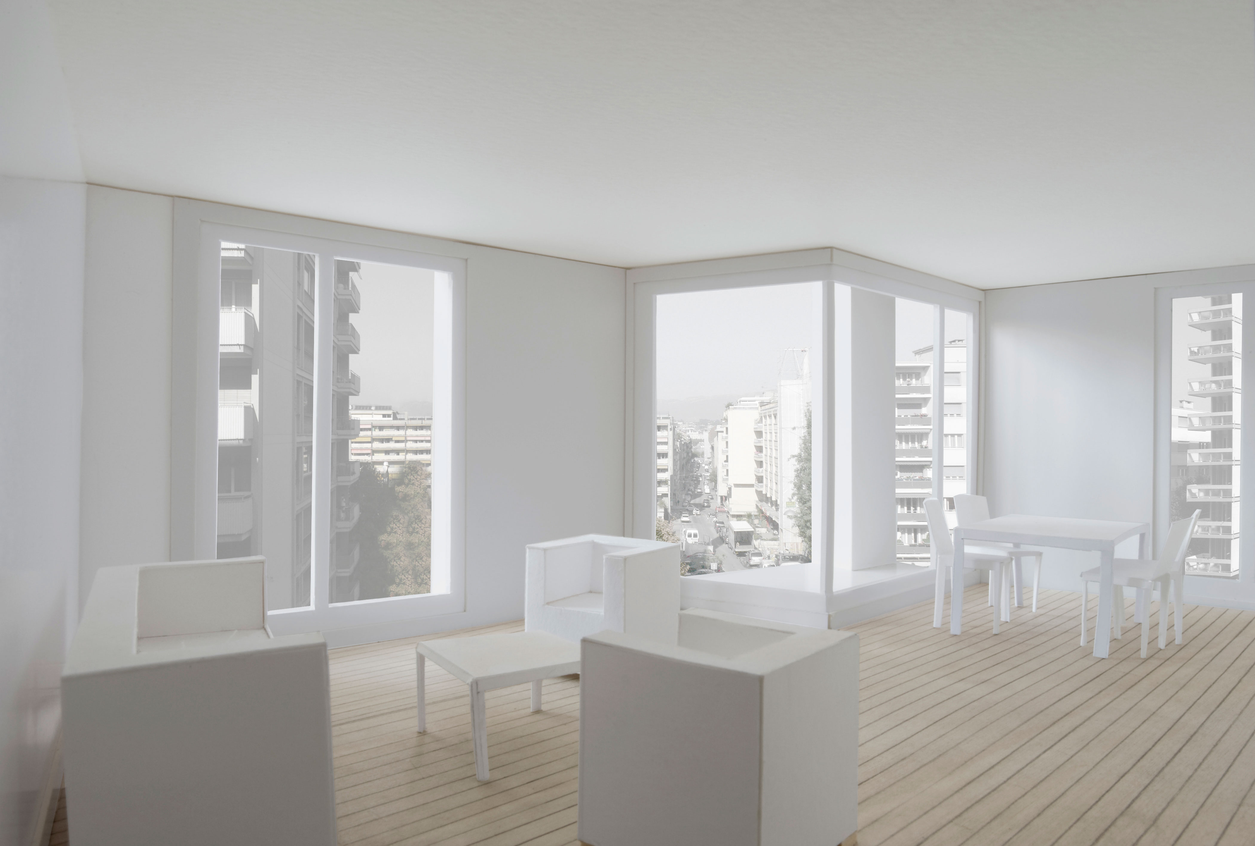 Intérieur d'un des logements du futur immeuble de la rue des Cordiers