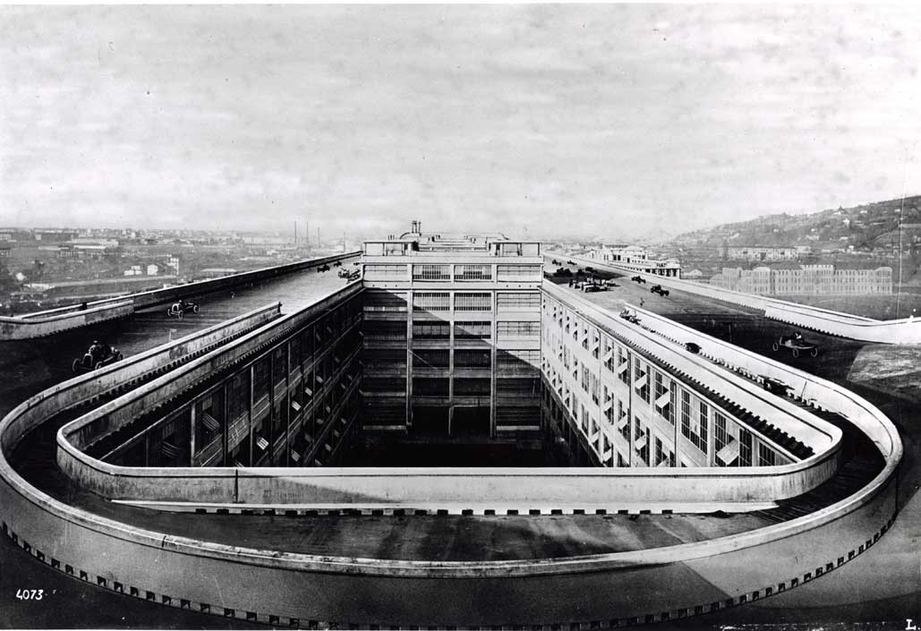 Fiat Lingotto, Giacomo Matte-Trucco, Turin, 1913 26. (Courtesy Archivio e Centro Storico Fiat)