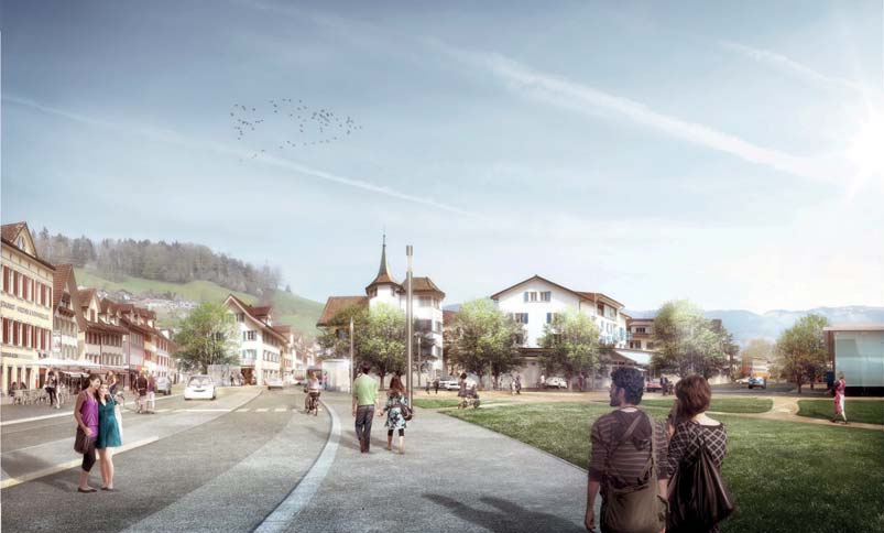 Le projet lauréat eglifisch de l'équipe zurichoise Andreas Geser, Planwerkstadt et Heierli