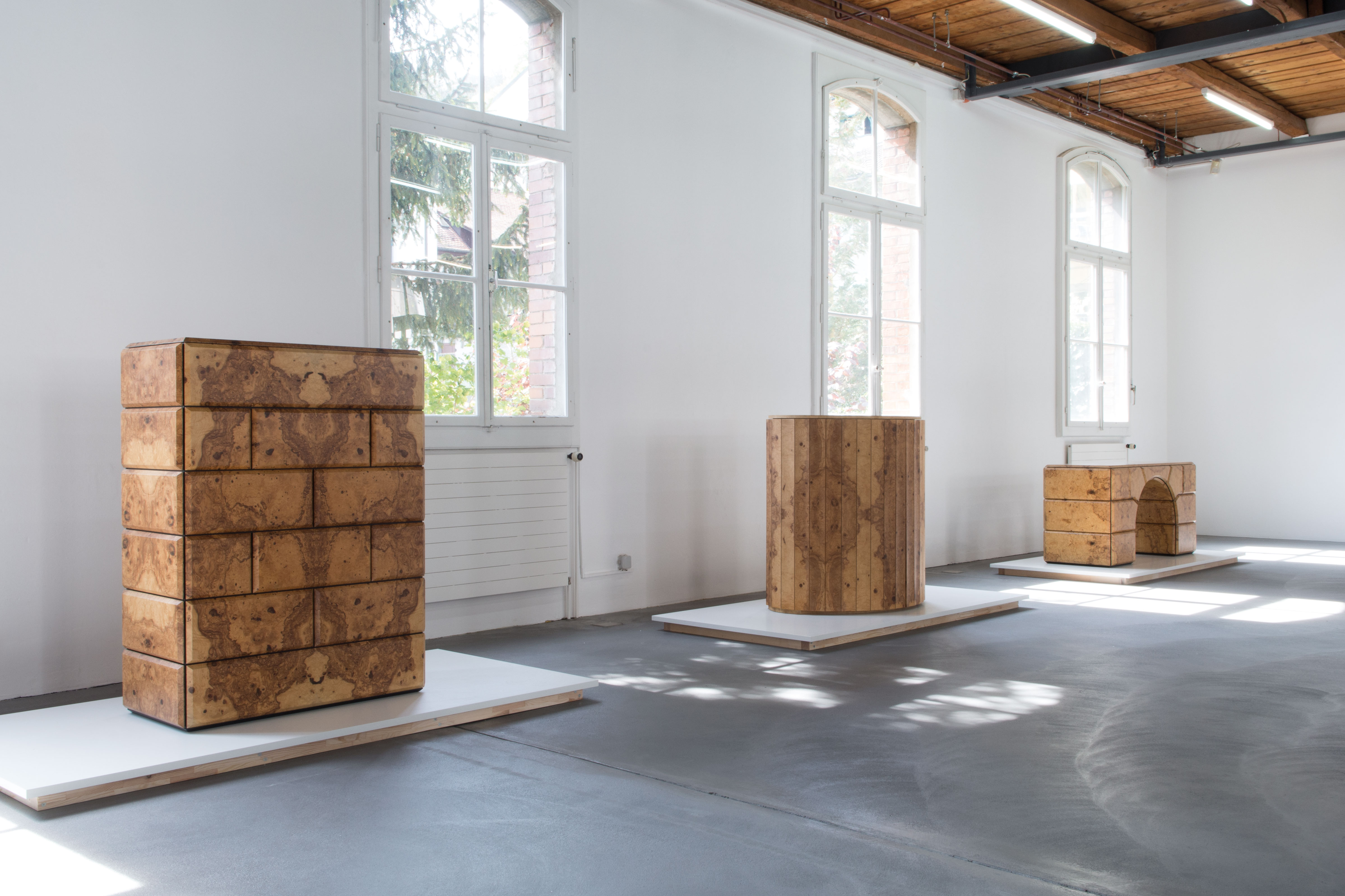 Vues de l’exposition Trix &amp; Robert Haussmann, Collection Röthlisberg-Miroirs, Fri Art