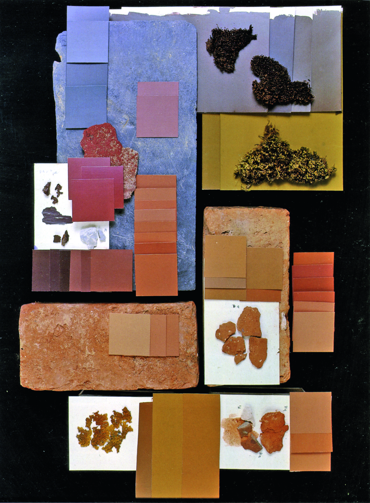 Materialproben für die Datensammlung (Foto: Jean-Philippe Lenclos, Colors of the World The Geograp