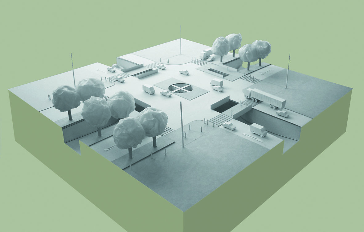Modell der städtebaulichen Vision. Der ­Ideenwettbewerb fand im Jahr 2001 statt (Modellfoto: Team BE3)