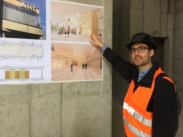 Matthias Clivio von Gigon/Guyer Architekten erläutert das räumliche und gestalterische Konzept. Matthias Clivio von Gigon/Guyer Architekten erläutert das räumliche und gestalterische Konzept.