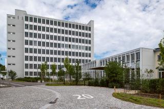 Ansicht des umgenutzten Radiostudios Brunnenhof