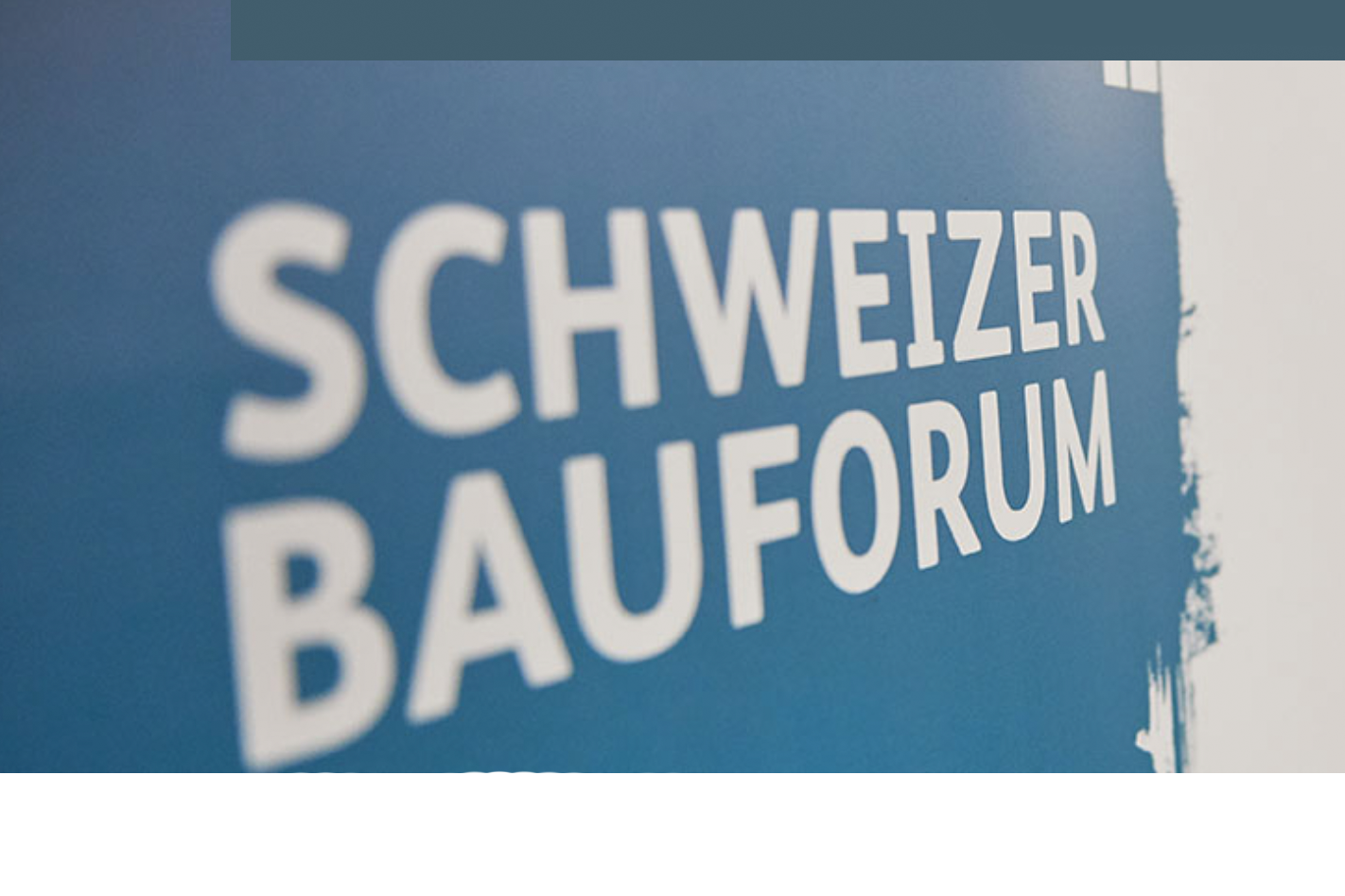 Schweizer Bauforum 2022