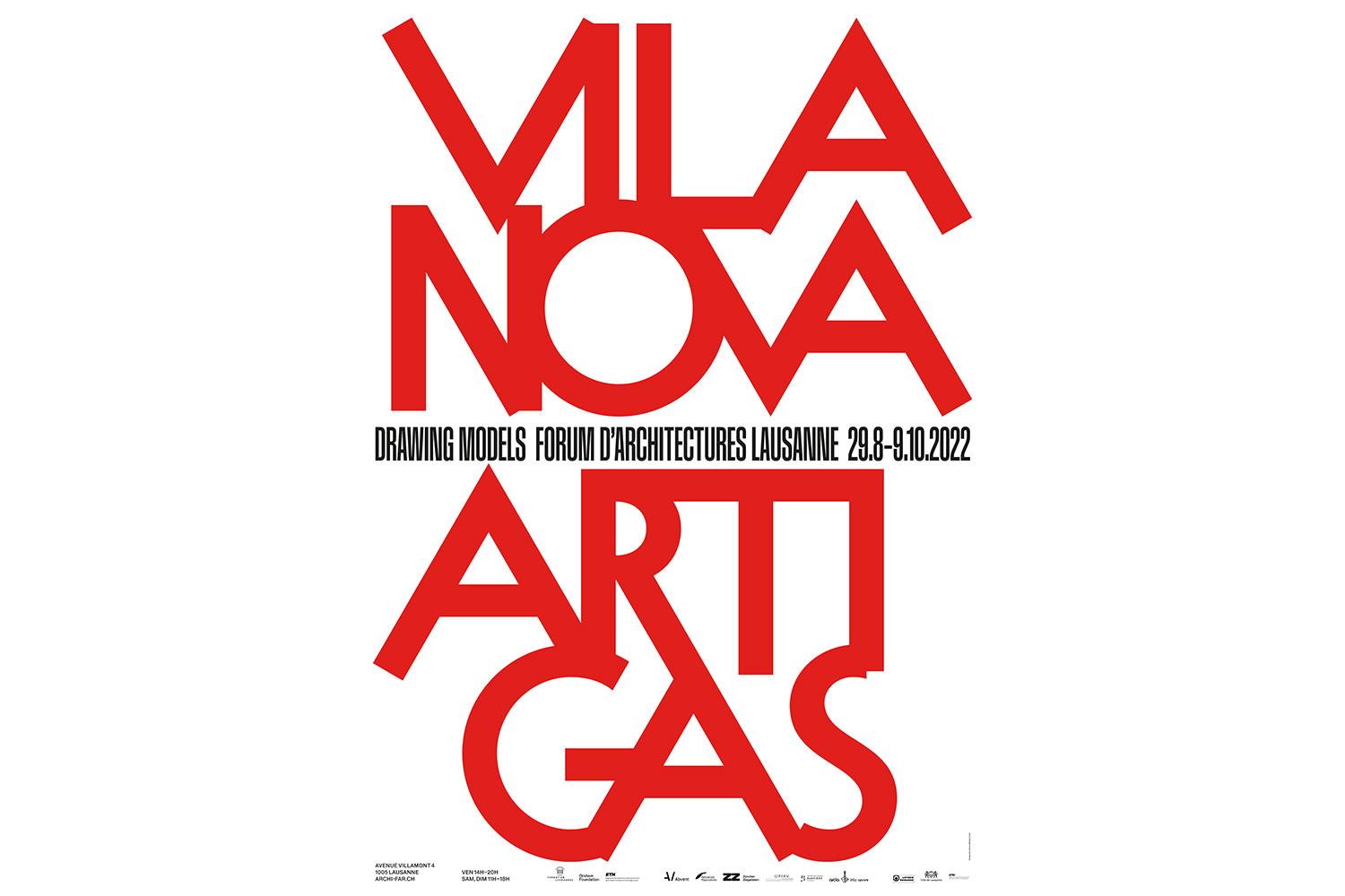 Vilanova Artigas – Drawing Models, Lausanne, 29 août - 9 octobre 2022