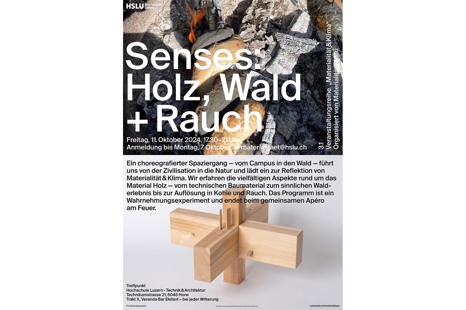 Senses: Holz, Wald + Rauch | Spaziergang, Horw, 11. Oktober 2024