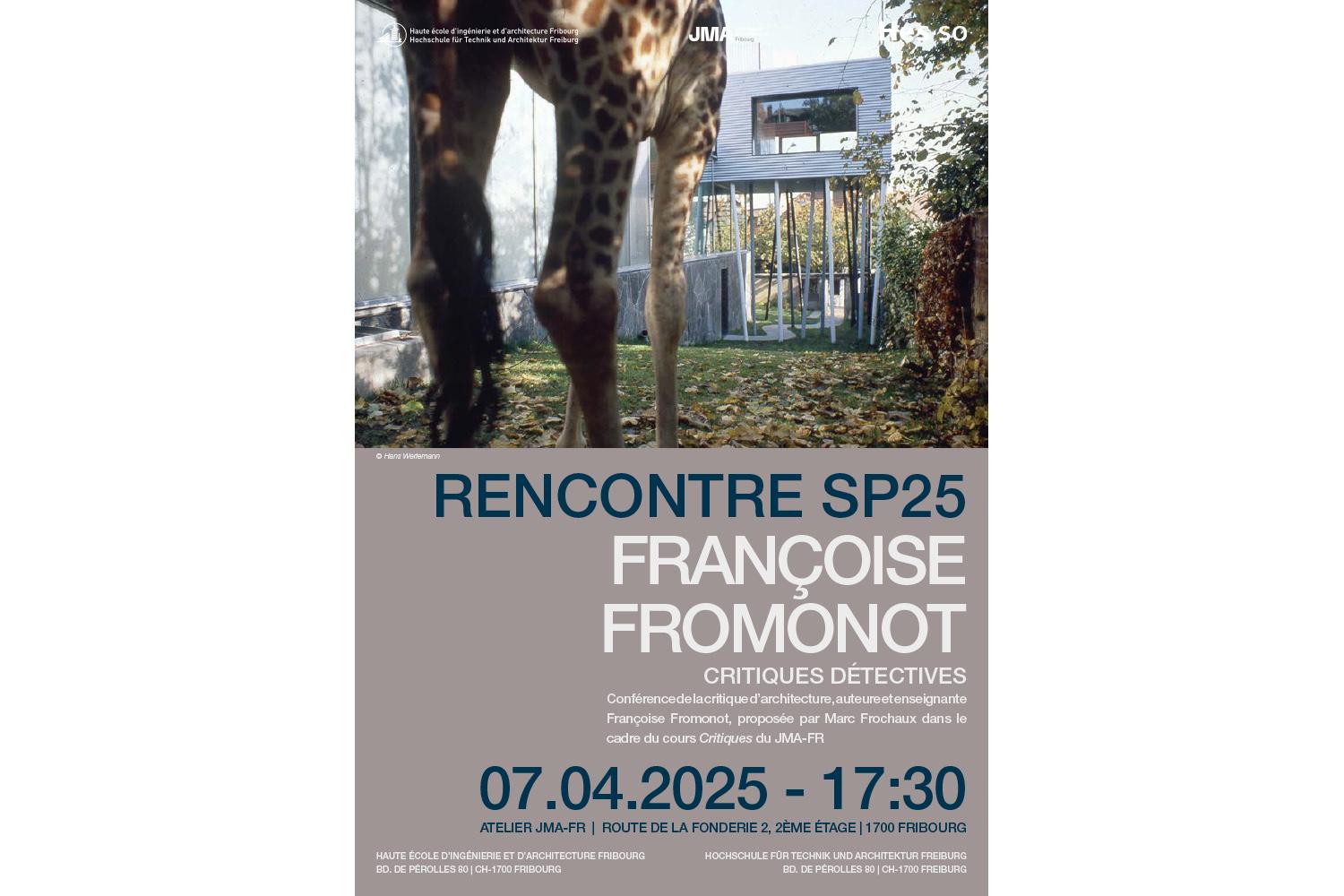 Françoise Fromonot | Critiques détectives, Fribourg, 7 avril 2025