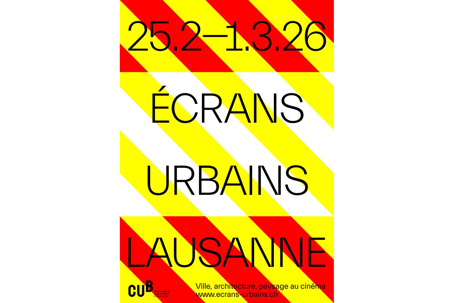 Ecrans Urbains 2026, Lausanne, du 25 février au 1er mars