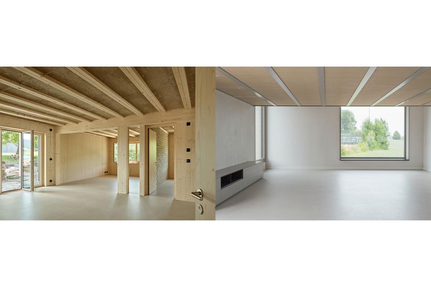 Hybride Decken mit Lehm – zwei Wohnhäuser, Winterthur, 2. März 2026