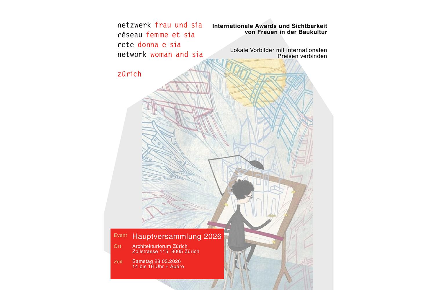 Internationale Architekturpreise und Sichtbarkeit von Frauen in der Baukultur, Zürich, 28. März 2026
