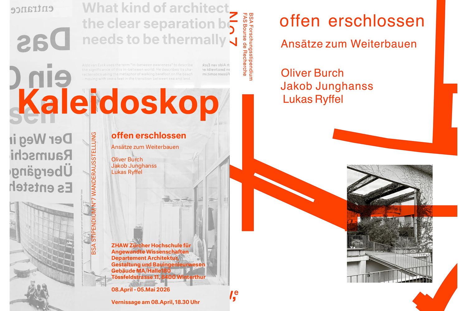 Architektur der Offenheit | offen erschlossen - Ansätze zum Weiterbauen, Winterthur, 8. April bis 5. Mai 2026
