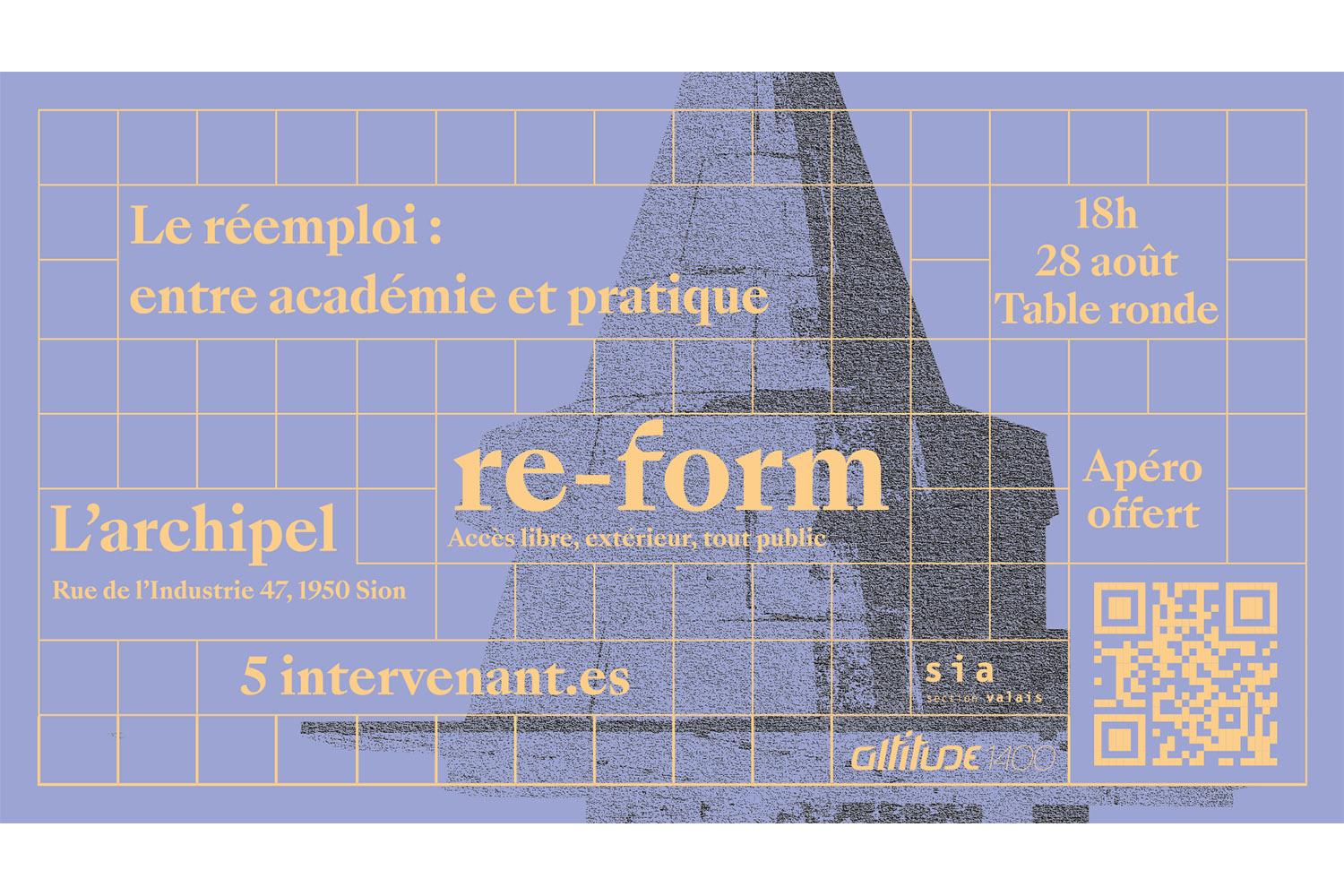 Le réemploi: entre académie et pratique, Sion, 28 août 2026
