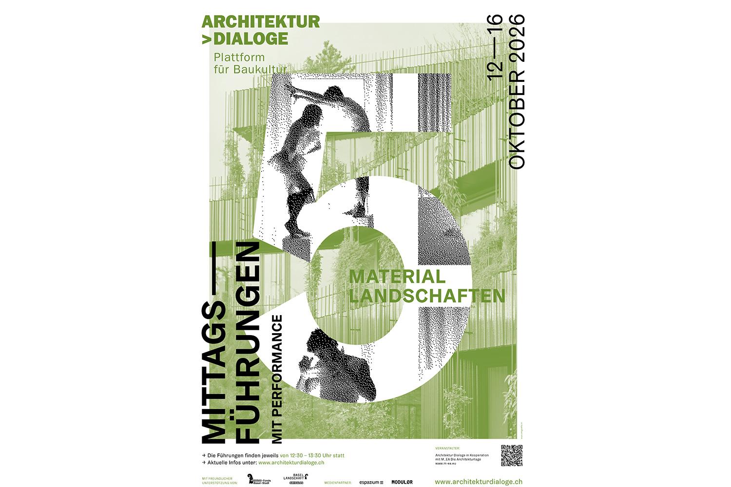 Materiallandschaften | Fünf Architekturführungen mit Performances, Basel, Münchenstein, Pratteln, vom 12. bis 16. Oktober 2026