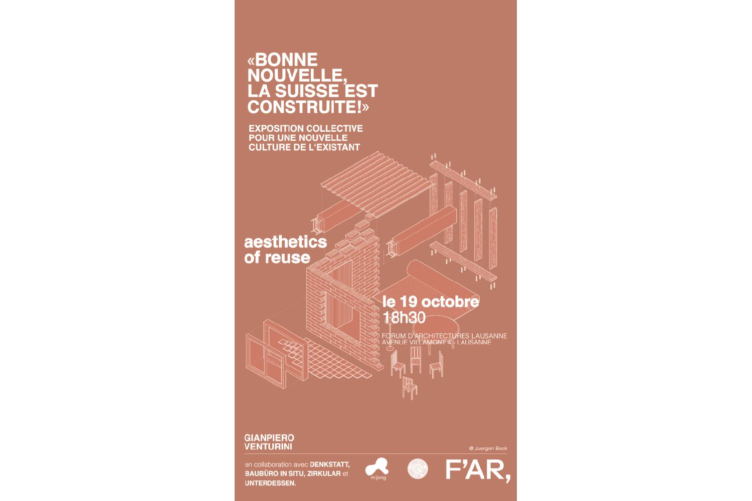 Gianpiero Venturini | Aesthetics of reuse, Lausanne, 19 octobre 2026
