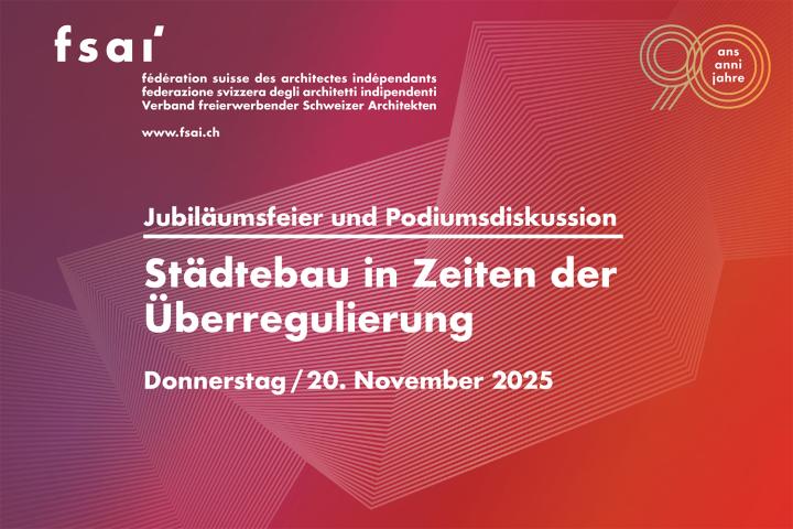 Städtebau in Zeiten der Überregulierung, Zürich, 20. November 2025