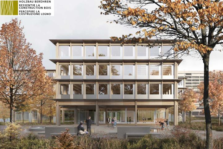 Holzbau ber&uuml;hren | Neubau Sekundarschule Im Isengrind, Z&uuml;rich, 19. Juni 2026